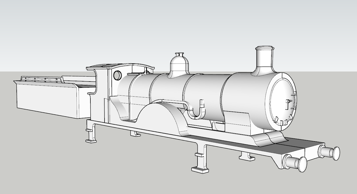 (image for) LSWR Drummond T9 Class - E36A - Wide Cab/8w Tender